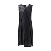 Margiela Black Acetate Casual Dress